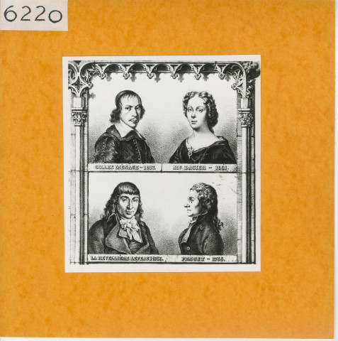 Angers : Plan, détail des gravures