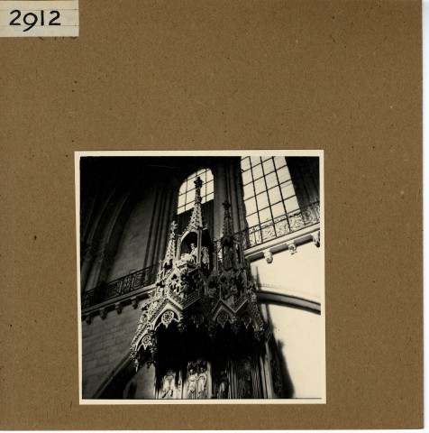 Angers : Cathédrale Saint-Maurice, détail de la chaire