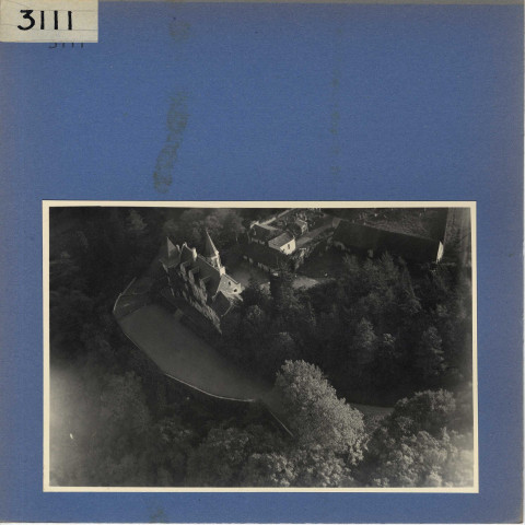 Chênehutte-les-Tuffeaux : Château du Prieuré, vue aérienne