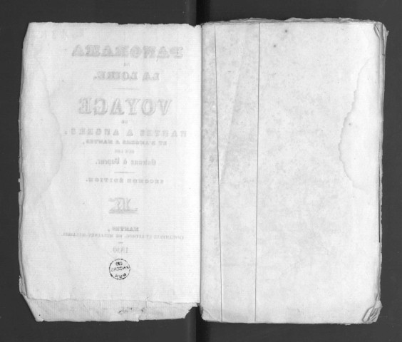 Panorama de la Loire. Voyage de Nantes à Angers et d'Angers à Nantes sur les bateaux à vapeur