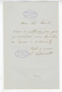 Correspondance de Luigi Calamatta [à Pierre-Jean David d'Angers]