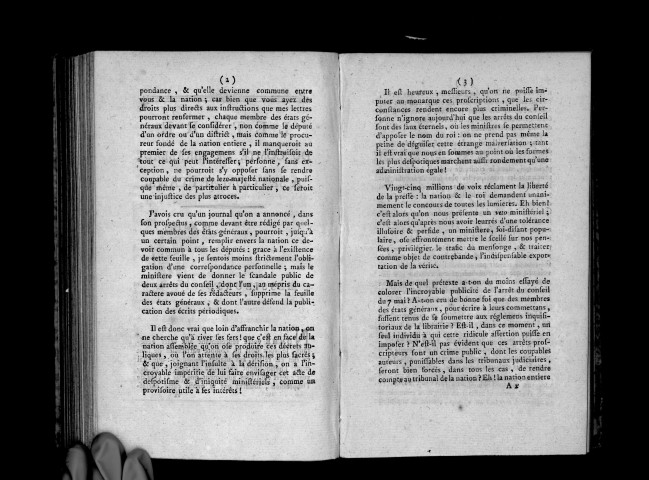 Lettre du comte de Mirabeau à ses commettans