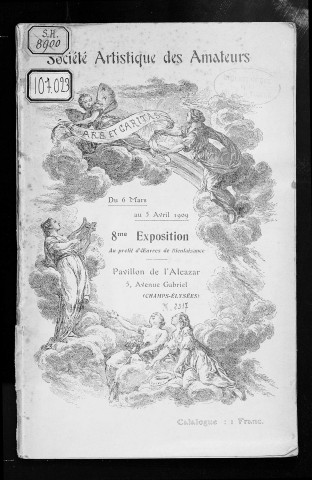 [8ème] Exposition de la Société artistique des amateurs, du 6 mars au 3 avril 1909