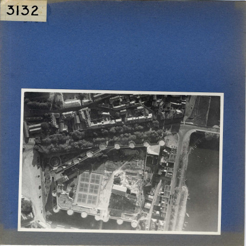 Angers : Château, vue aérienne