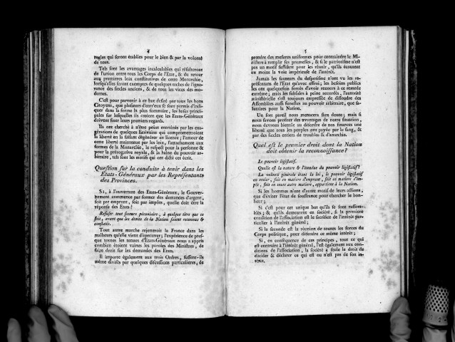 Réflexions sur les pouvoirs et instructions à donner par les provinces à leurs députés aux Etats-Généraux