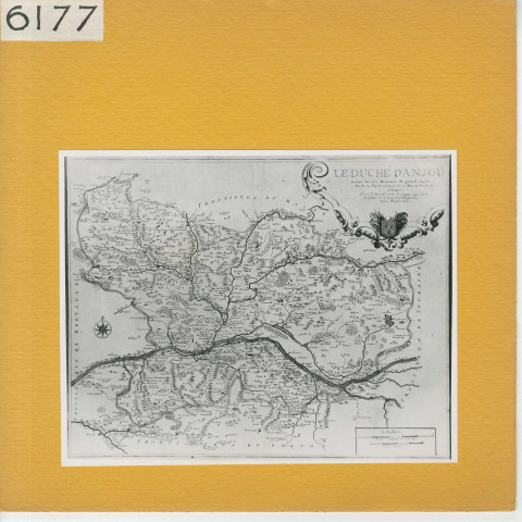 Anjou : Carte du duché d'Anjou (par J. Le Loyer, 1723)