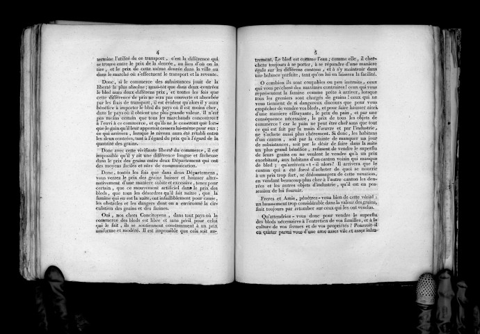 Le Conseil général du département de Maine-et-Loire à ses concitoyens, sur la libre circulation des subsistances (15 décembre 1792), Signé : Dieusie et Barbot
