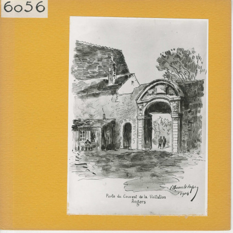 Angers : Porte du couvent de la Visitation (1904)