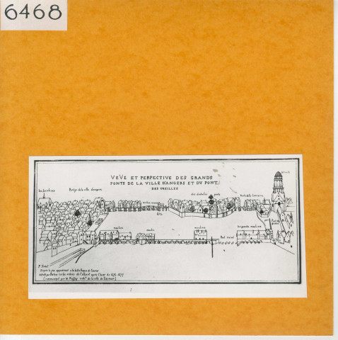 Angers : Ponts (Atlas Célestin Port, planche 10, gravure)