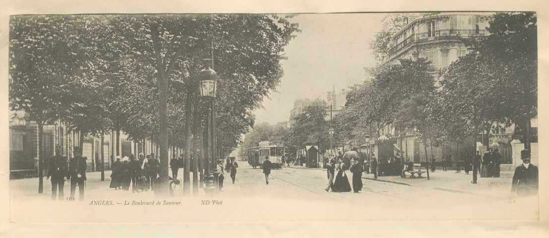 1574. Angers. Le Boulevard de Saumur