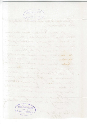 Correspondance de l'élu Mortan (ou Rostan ?) adressée à Pierre Jean David d'Angers