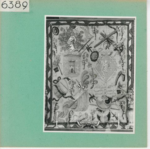 Les Verchers-sur-Layon : Château d'Echuilly, tapisserie de la grande salle