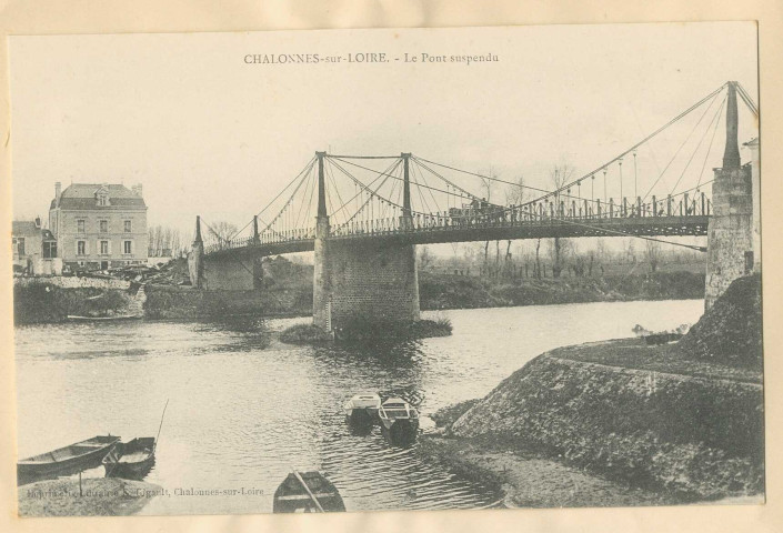 Chalonnes-sur-Loire. Le pont suspendu