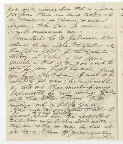 Correspondance de Buckland [à Crochard, libraire]