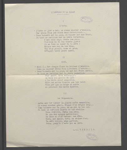 L'angélus de la maman