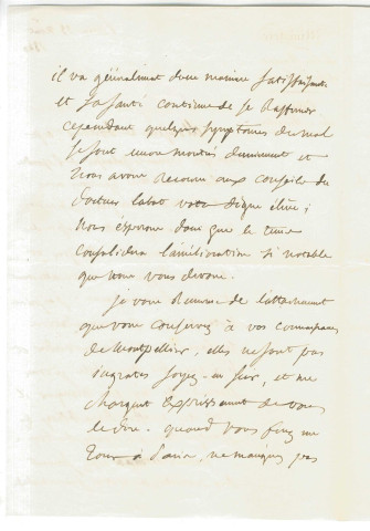 Correspondance de l'amiral Roussin à Pierre-Jean David d'Angers et à Lallemand