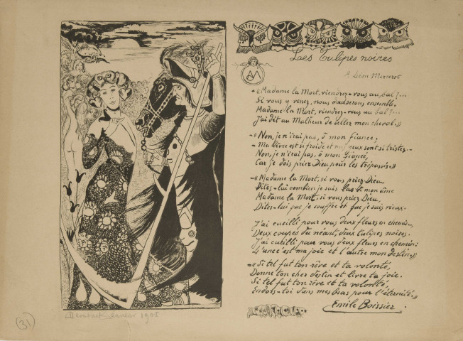 Les tulipes noires [placard poétique]