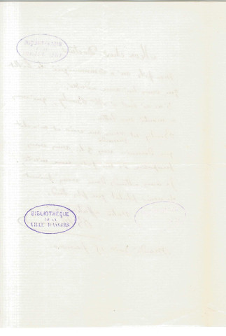 Correspondance du B. Thénard [à Gubler]