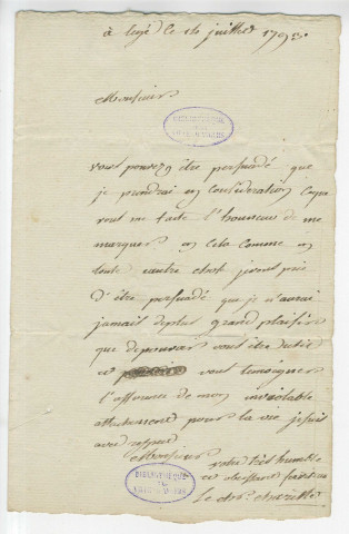 Correspondance de Charette [avec M. Delaroche-Saint-André]