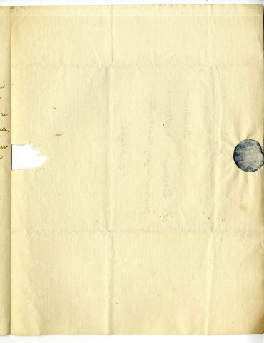 Correspondance du Docteur Fouré [au Dr Maillocheau]