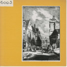 Angers : Place du Pilori, lithographie de Lutscher