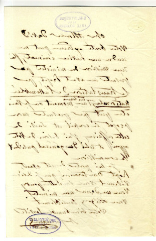 Correspondance de Garnaud avec Pierre-Jean David d'Angers