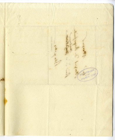 Correspondance de Louis David [avec M. de Roquefeuille]