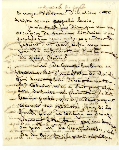 3 - Lettre à M. Maillard du 15 décembre 1842