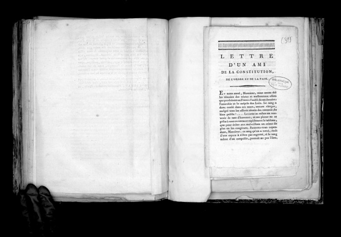 Extrait des registres du directoire de Maine-et-Loire sur l'émeute des 4 et 6 septembre 1790