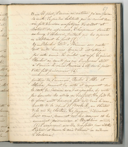 "Tableau des événements depuis le 25 janvier jusqu'au 3 mai 1814", rédigé pour l'impératrice Joséphine