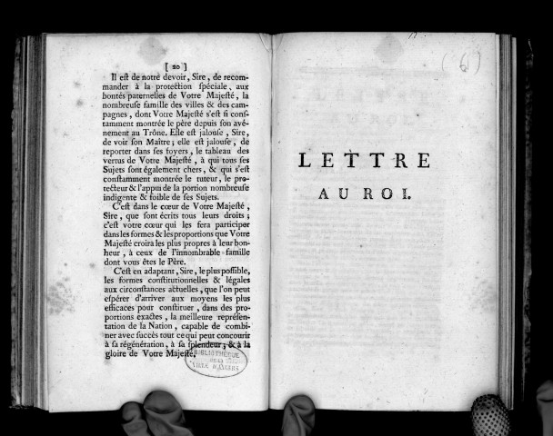 Lettre au roi, signée d'Astori