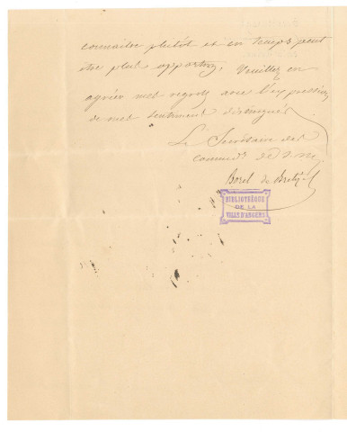 Borel de Brétizel, officier d'ordonnance du duc de Nemours