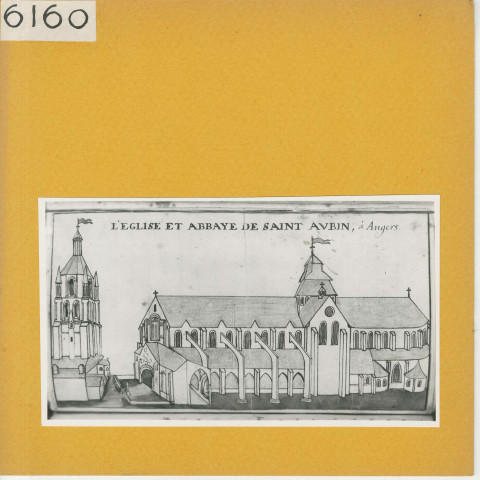 Angers : Eglise et Abbaye Saint-Aubin (1716)