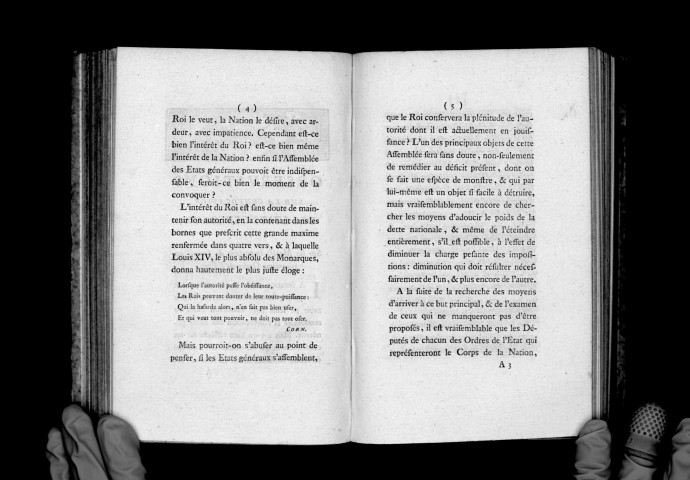 De la convocation des Etats-Généraux et de la nécessité de former un quatrième ordre dans l'Etat