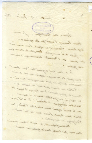 Correspondance de Armand Marrast [à Pierre-Jean David d'Angers]