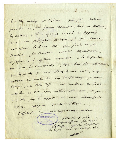 Correspondance de Latreille [à Joseph Lakanal]