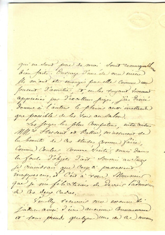 Correspondance d'Adélaïde Montgolfier avec Pierre-Jean David d'Angers