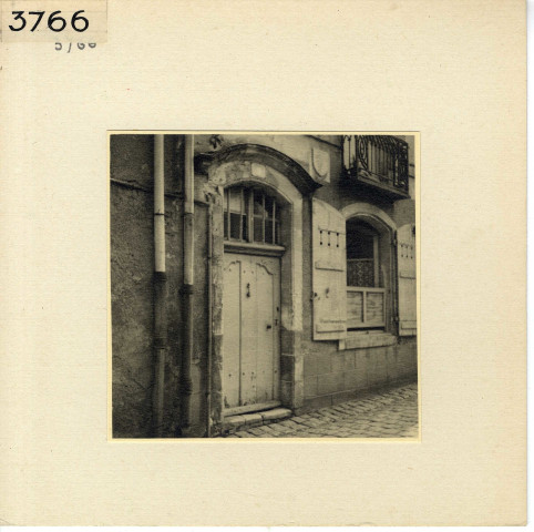 Angers : quartier de la Cité, 9 rue des Filles-Dieu (XVIIIe s.)