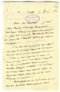 Correspondance de Armand Marrast [à Pierre-Jean David d'Angers]