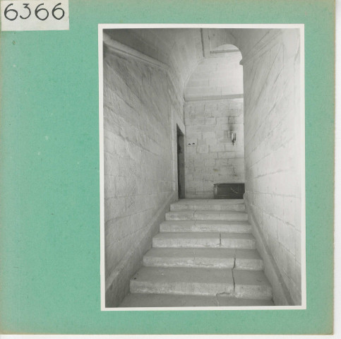 Brissac : Château, détails des escaliers