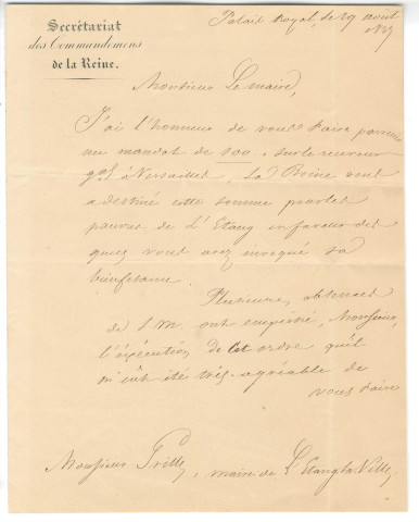 Borel de Brétizel, officier d'ordonnance du duc de Nemours