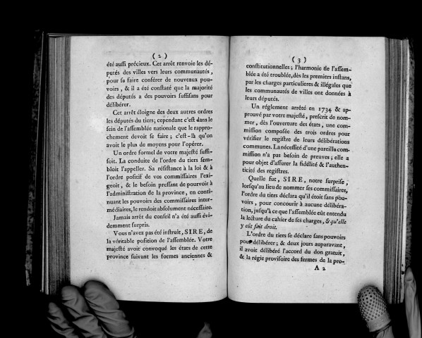 Mémoire adressé au roi par les ordres de l'Eglise et de la noblesse séants aux Etats de Bretagne