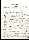 Lettres de Georges Enesco à Jean Huré
