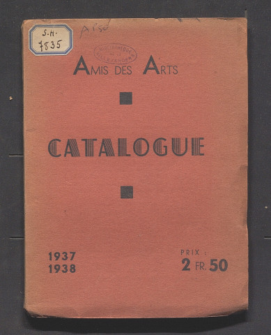 Catalogue de la 42e exposition des Amis des arts d'Angers, 1937-1938