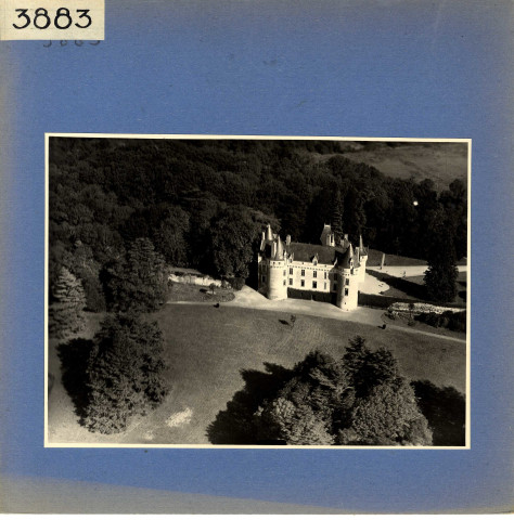 Luché-Pringé : Château de Gallerande, vue aérienne