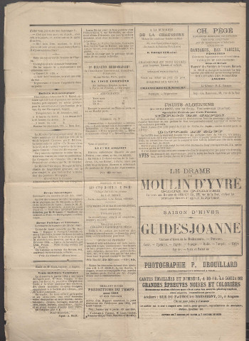 Le postillon. 1er janv. 1884 (2e année, n° 1)