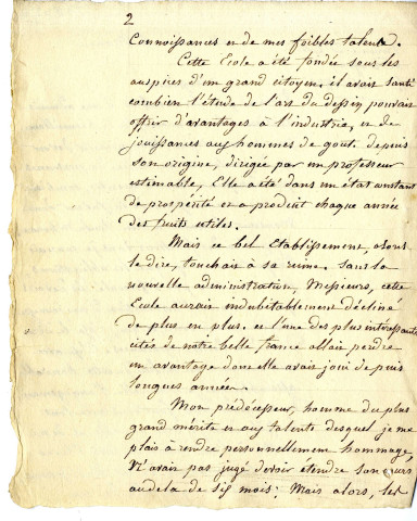 Discours de Jean-Michel Mercier, de Versailles, peintre d'histoire, aux distributions des prix de l'Ecole de dessin d'Angers dont il était directeur