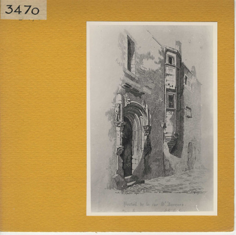 Angers : Portail, rue Saint-Jacques