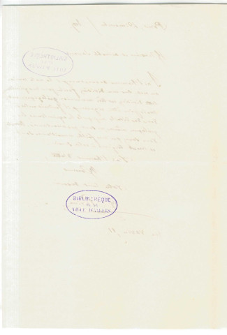 Correspondance d'A. Rivière [adressée à Gaudichaud]