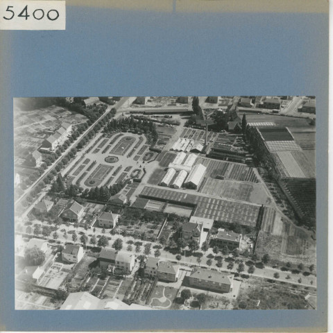 Angers : La Roseraie, vue aérienne